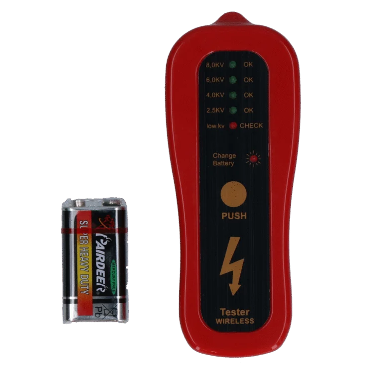Tester elektrického ohradníku se 4 úrovněmi LED, bez zemnicí tyčky – Gobel