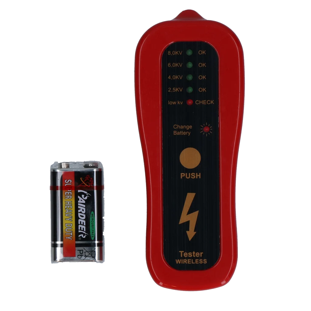 Tester elektrického ohradníku se 4 úrovněmi LED, bez zemnicí tyčky – Gobel - Obrázek 1