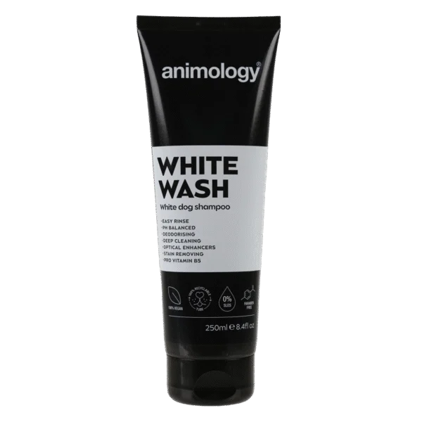 Šampon pro psy s bílou a světlou srstí, 250 ml – Animology White Wash