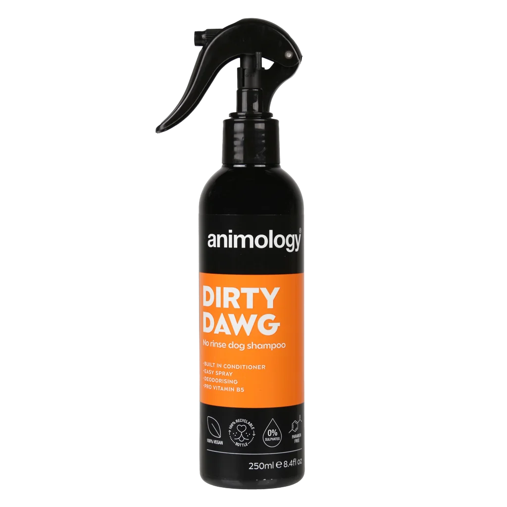 Šampon ve spreji pro psy bez oplachování, 250 ml – Animology Dirty Dawg - Obrázek 1