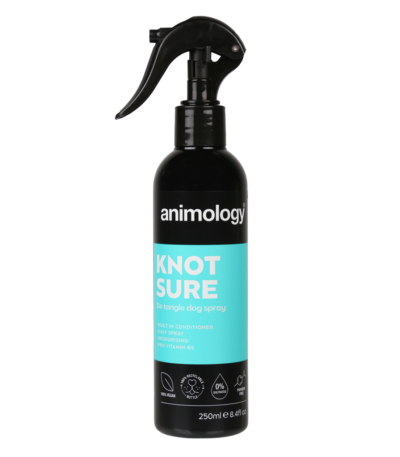 Rozčesávací a deodorizační sprej pro psy, 250 ml – Animology Knot Sure De-Tangle Dog Spray