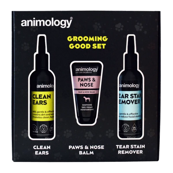 Sada péče o uši, okolí očí, tlapky a čenich pro psy, 3 produkty – Animology Grooming Good Set