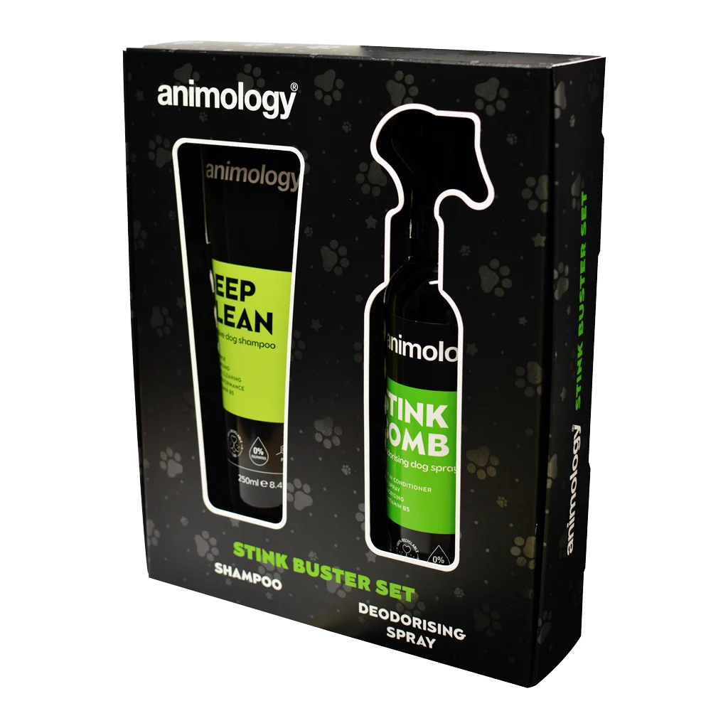 Sada na čištění srsti pro psy se šamponem a deodorizačním sprejem, 2 produkty – Animology Stink Buster Set - Obrázek 2