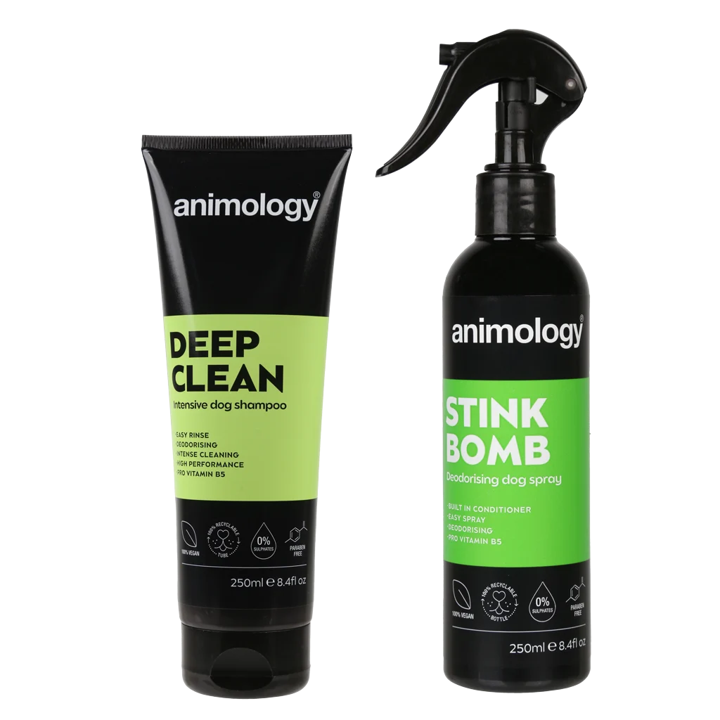 Sada na čištění srsti pro psy se šamponem a deodorizačním sprejem, 2 produkty – Animology Stink Buster Set - Obrázek 3