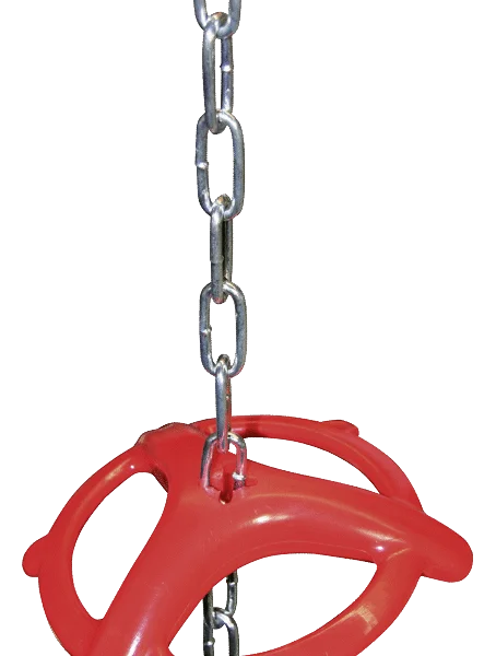Kousací kroužek pro prasata se závěsným řetězem, 18 cm
