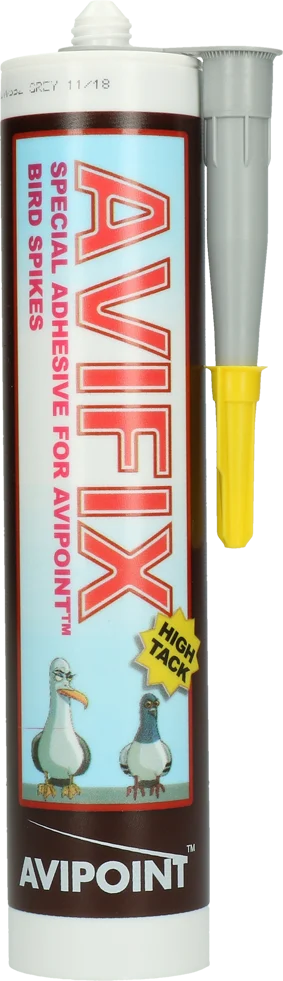 AVIS0290.png Lepidlo na hrotové zábrany proti ptákům, šedé, 290 ml – Avipoint Avifix - Obrázek 1