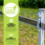 Elektrická páska 40 mm černá s 9 nerezovými vodiči, 200 m – ZoneGuard Basic - Obrázek 3