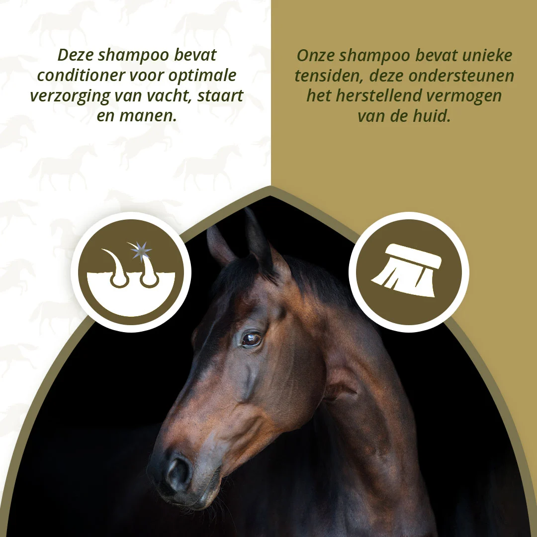 Koňský šampon pro lesklou srst, 500 ml – Excellent Horse Hi Gloss Shampoo Lavender - Obrázek 3