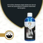 Šampon pro zvýraznění barvy a lesk srsti koní, 500 ml – Excellent Horse Hi Gloss Shampoo White - Obrázek 2