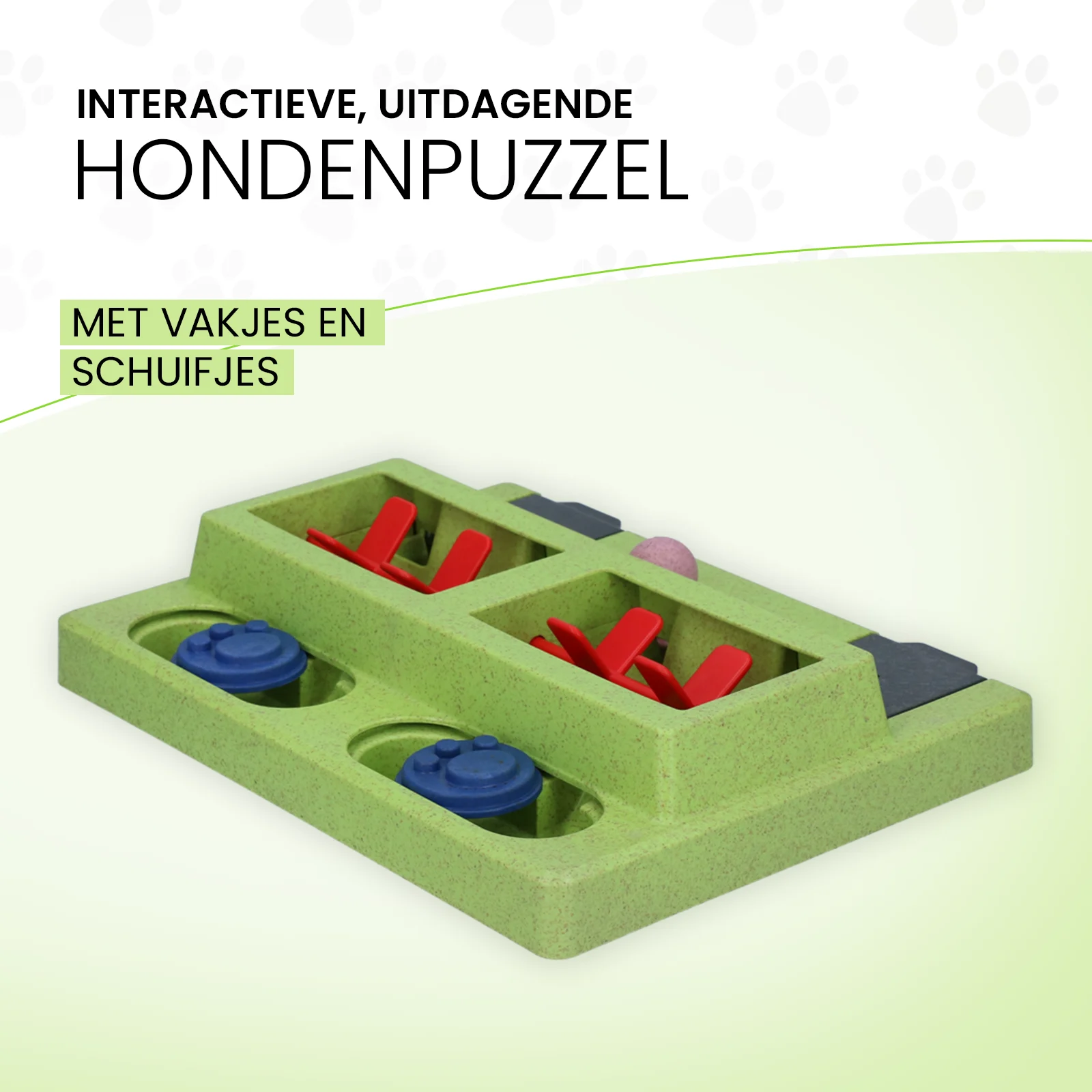 Psí hlavolam na granule a pamlsky s protiskluzovými nožičkami – Eat Slow Live Longer Puzzle Squared - Obrázek 3