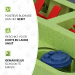 Psí hlavolam na granule a pamlsky s protiskluzovými nožičkami – Eat Slow Live Longer Puzzle Squared - Obrázek 5