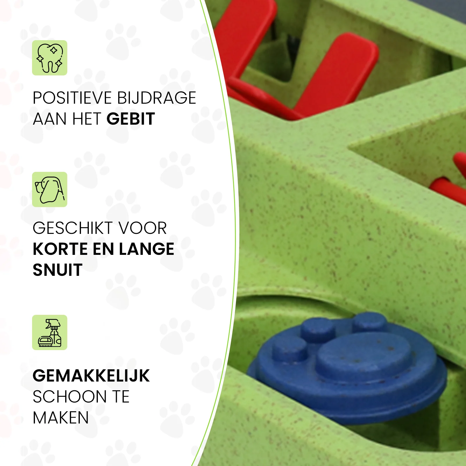 Psí hlavolam na granule a pamlsky s protiskluzovými nožičkami – Eat Slow Live Longer Puzzle Squared - Obrázek 5