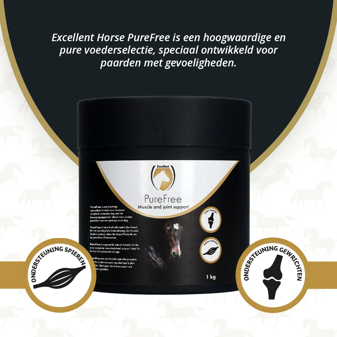 Kloubní doplněk pro koně s MSM a kurkumou, 1 kg – Excellent Horse PureFree - Obrázek 2
