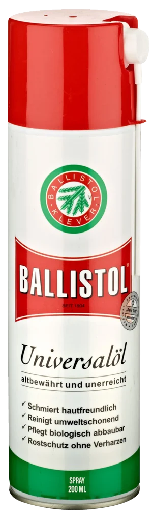 Univerzální olejový sprej na kov a dřevo, 200 ml – Ballistol Universal Oil Spray