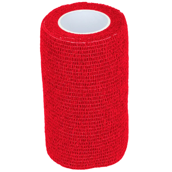 Samolepicí bandáž na nohy a kopyta, 10 cm, červená – Excellent Bandage Animal Profi