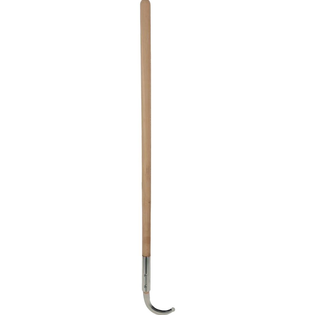 Nůž na obvazy paznehtů s prohnutou čepelí z nerezové oceli, rukojeť 150 cm – Bovi Hoof Care - Obrázek 1