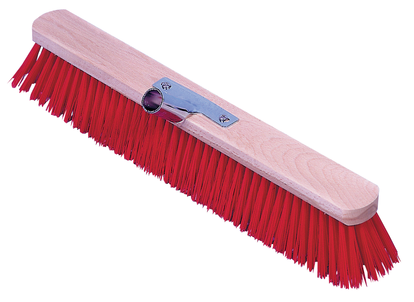 Stalbezem Euro Stal met Rode PVC Haren, 80 cm Stájové koště Euro Stal s červenými štětinami z PVC, 80 cm