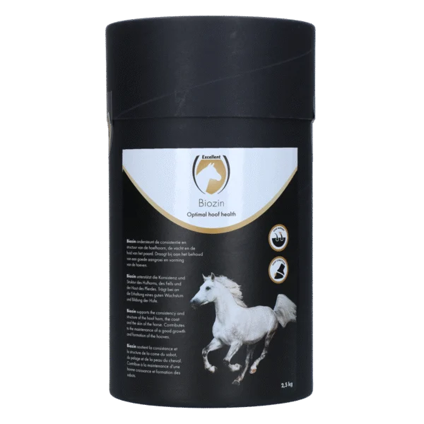 Doplněk stravy s biotinem pro kopyta koní s jablečnou příchutí, 2,5 kg – Excellent Horse Biozin