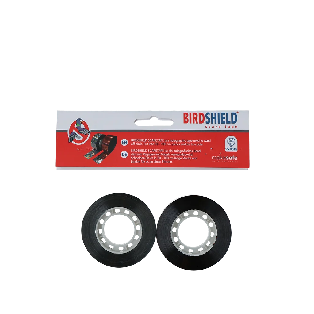 Reflexní páska na plašení ptáků, 2 role po 80 m – Birdshield Scare Tape - Obrázek 4