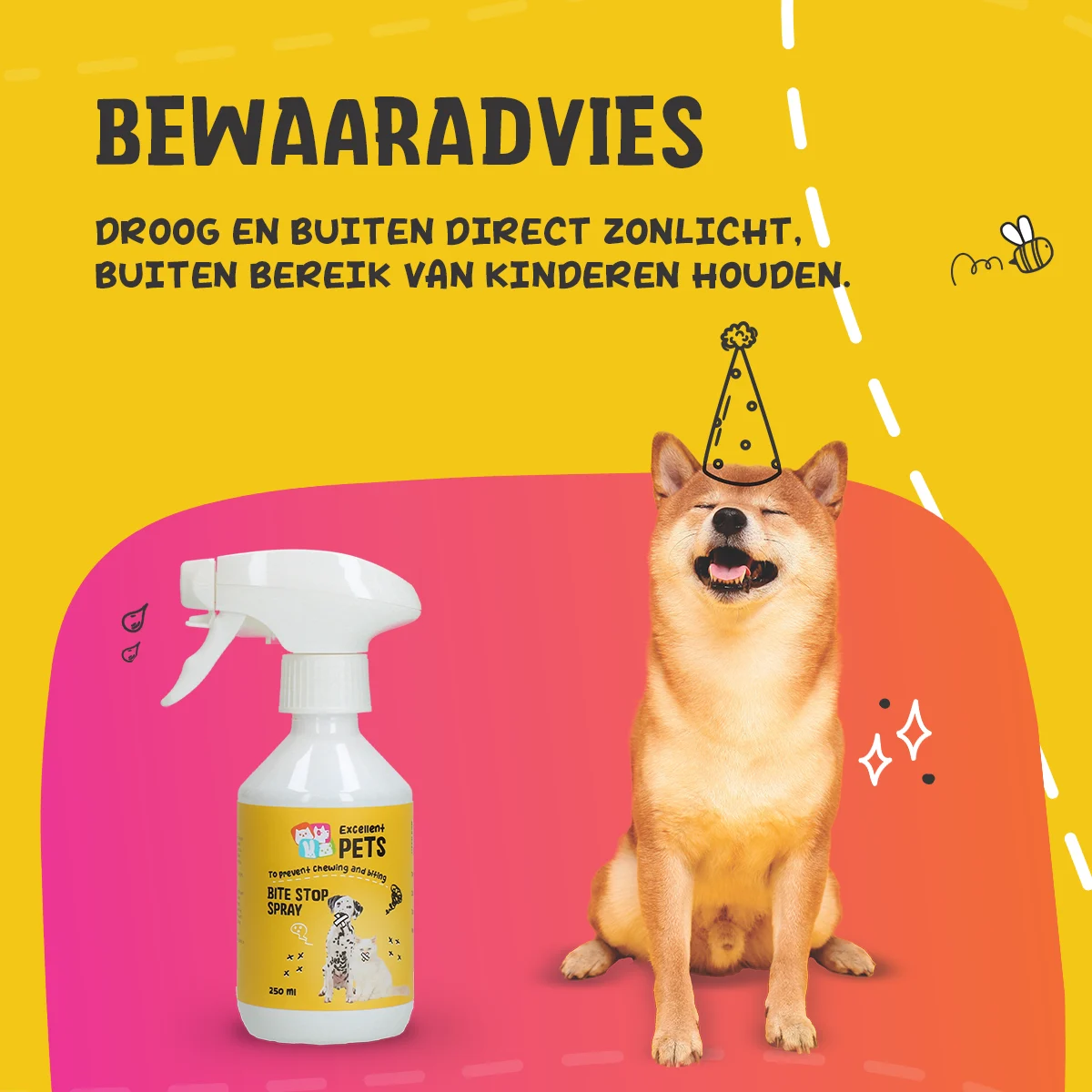 Sprej proti kousání pro psy a kočky s hořkou látkou, 250 ml – Excellent Pets Bite Stop Spray - Obrázek 6