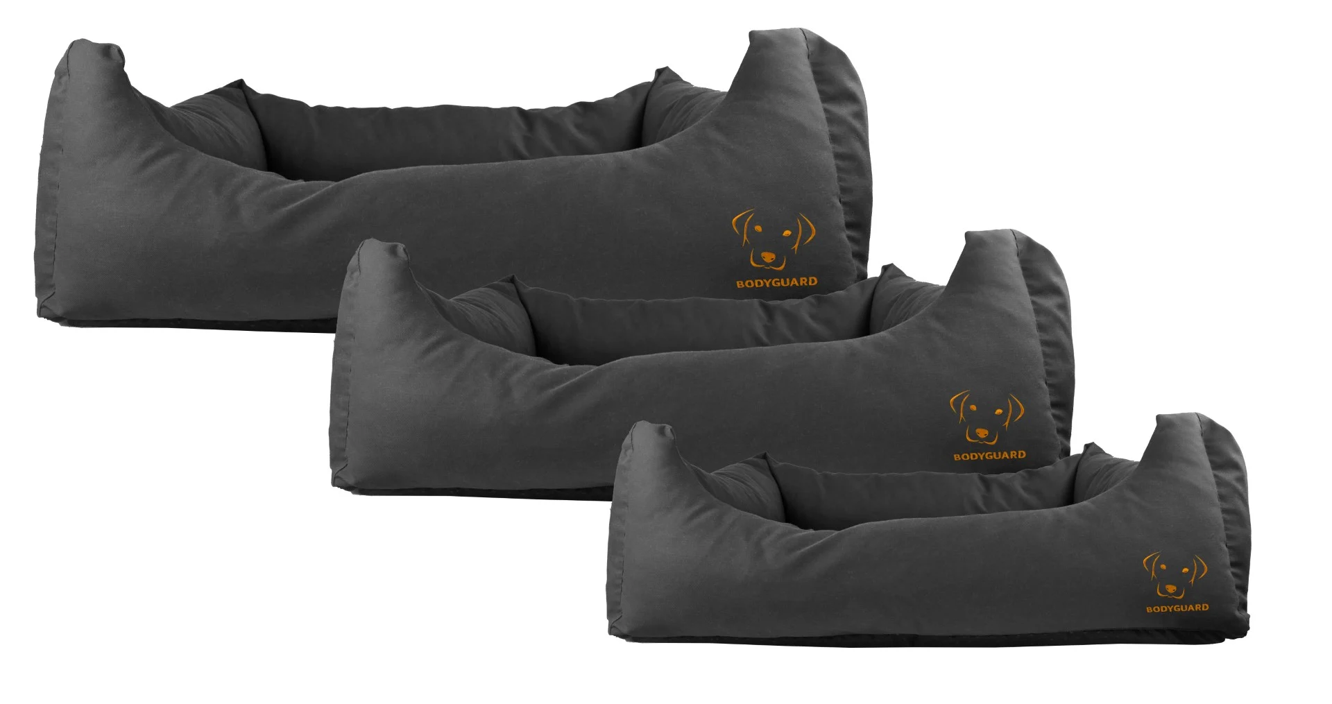 Pelíšek pro psy s impregnovanou horní stranou a protiskluzovou úpravou, černý S 65 x 55 cm – Bodyguard Sofa Bed - Obrázek 2