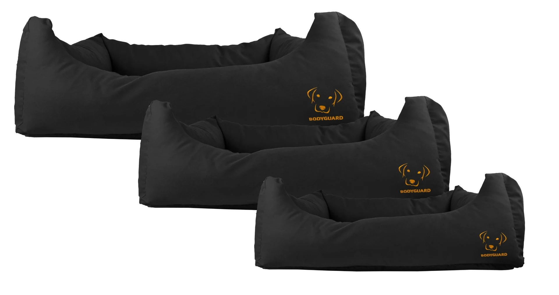 Pelíšek pro psy s impregnovanou horní stranou a protiskluzovou úpravou, černý S 65 x 55 cm – Bodyguard Sofa Bed - Obrázek 4