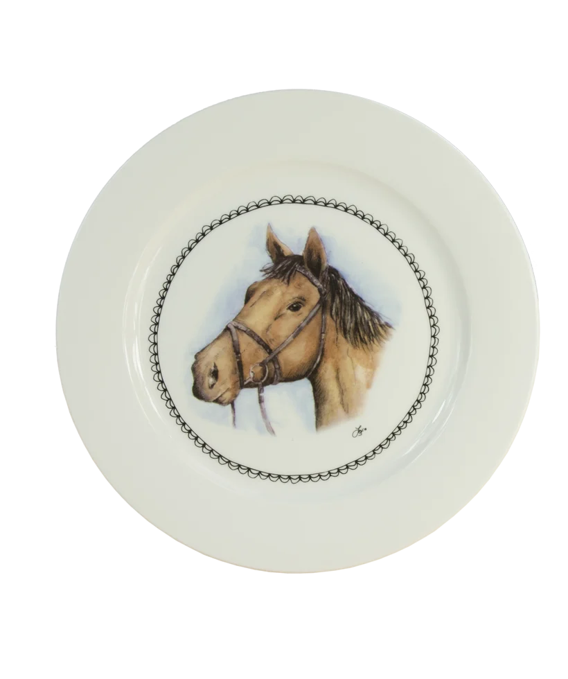 BOER134798.png Snídaňový talíř s koněm, Ø 21 cm – Boerenwinkel - Obrázek 1