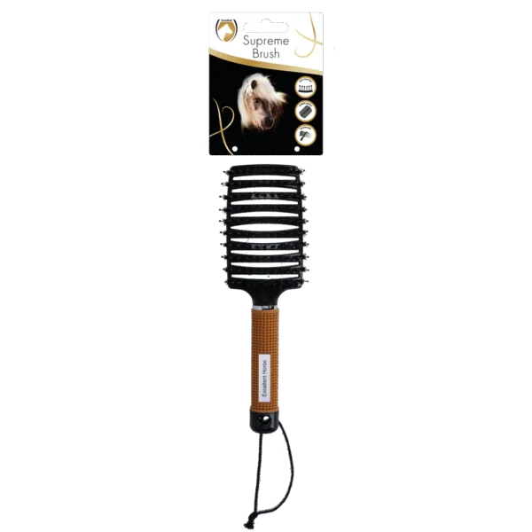Kartáč na rozčesávání hřívy, 24,5 cm, zlatý – Excellent Horse Supreme Brush
