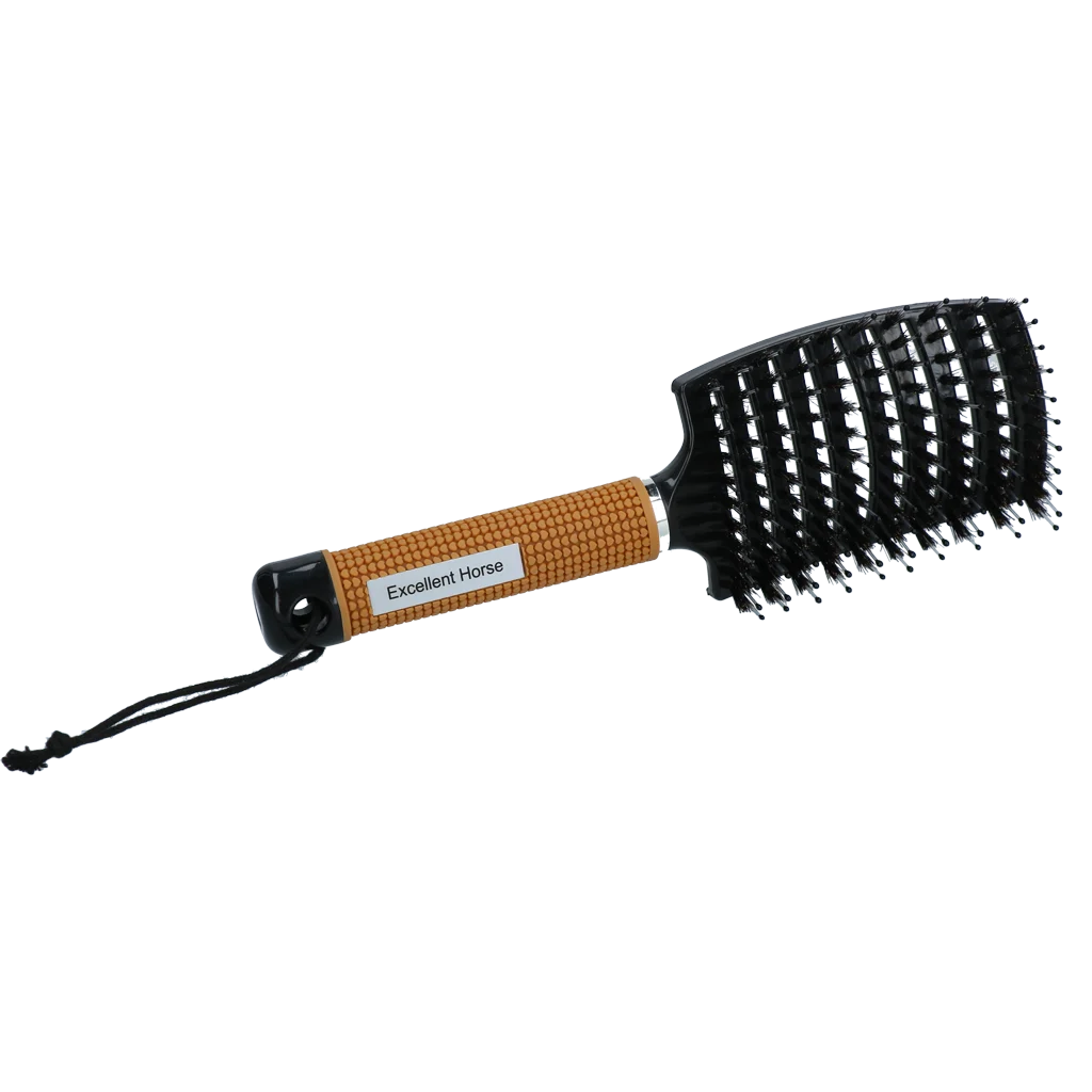 Kartáč na rozčesávání hřívy, 24,5 cm, zlatý – Excellent Horse Supreme Brush - Obrázek 2