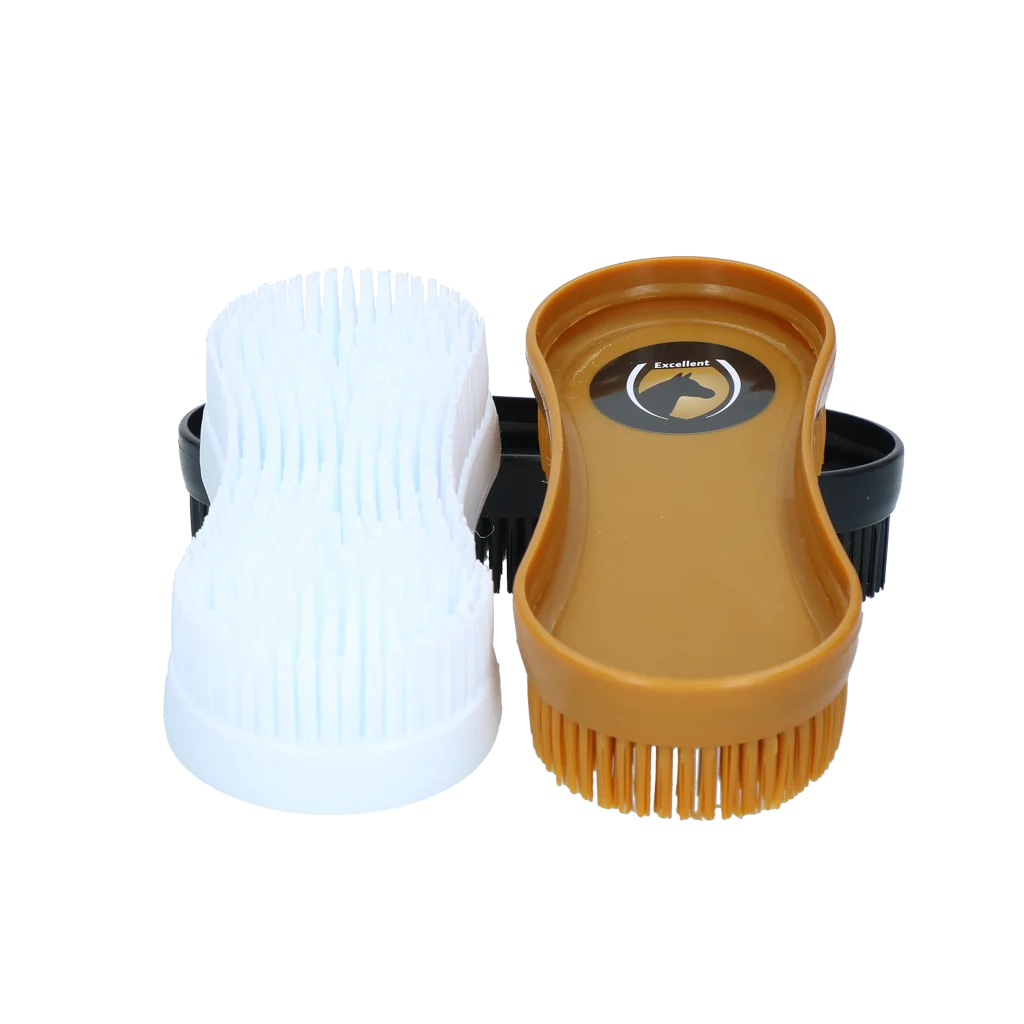 Kartáč na koně pro suchou i mokrou srst, 3 kusy – Excellent Horse Multi Brush - Obrázek 4