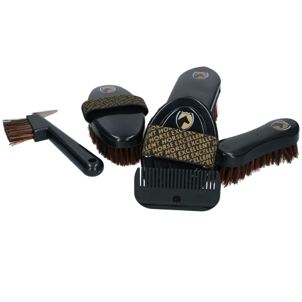 Čisticí sada pro mladé jezdce s batohem, 200 gumiček – Excellent Horse Grooming Set Junior - Obrázek 6