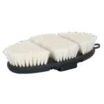 Jemný kartáč na koně s kozími štětinami a pružnou horní částí – Excellent Horse Flexi Brush Shine - Obrázek 4