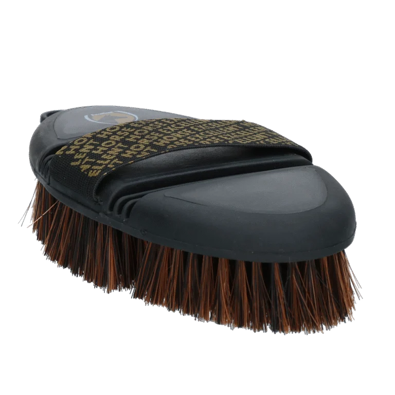 Měkký kartáč na koně na prach a písek s pružnou horní částí – Excellent Horse Flexi Brush Soft