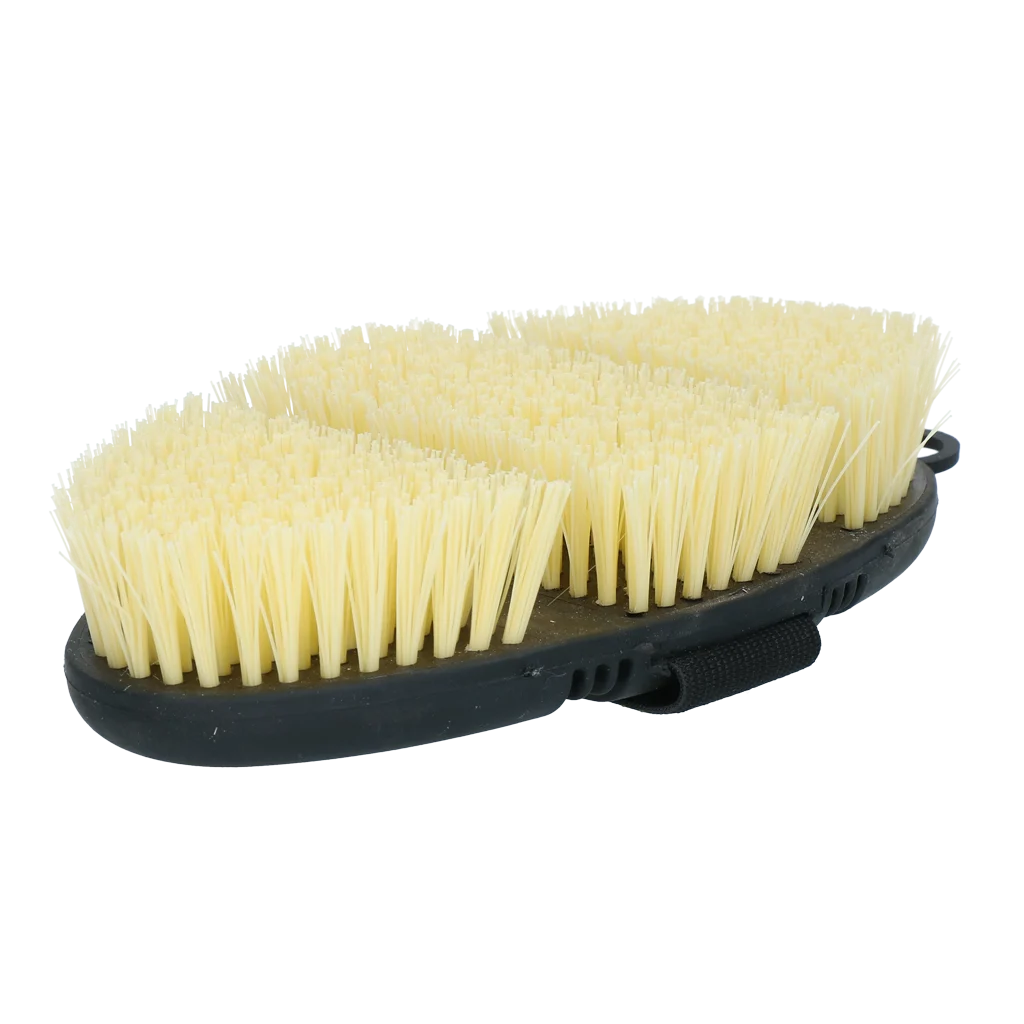 Tvrdý kartáč na koně s flexibilní horní stranou – Excellent Horse Flexi Brush Scrub - Obrázek 4