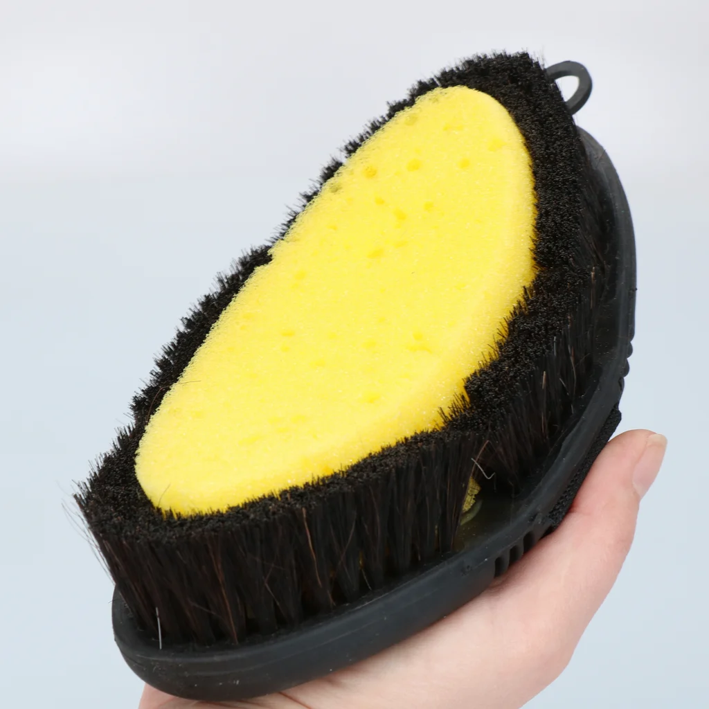 Mycí houba s kartáčem pro koně a pružnou horní stranou – Excellent Horse Flexi Brush Sponge - Obrázek 5