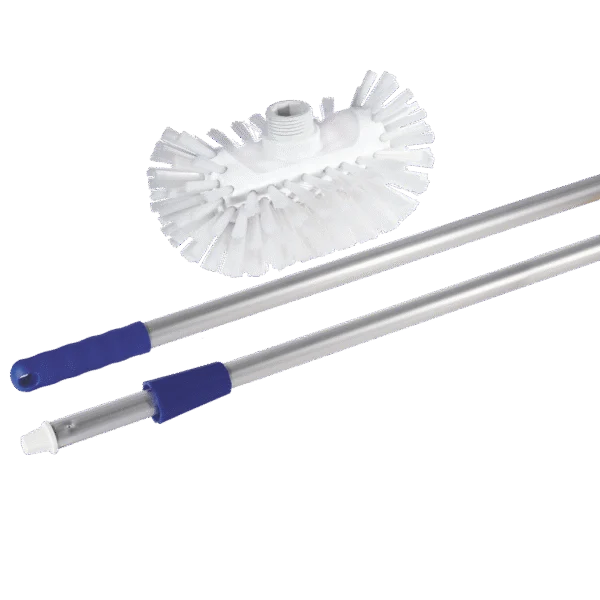 Kartáč na mléčné tanky s hliníkovou násadou, 20 cm – Bürsten Walter Hygiene 1A Melktank Set