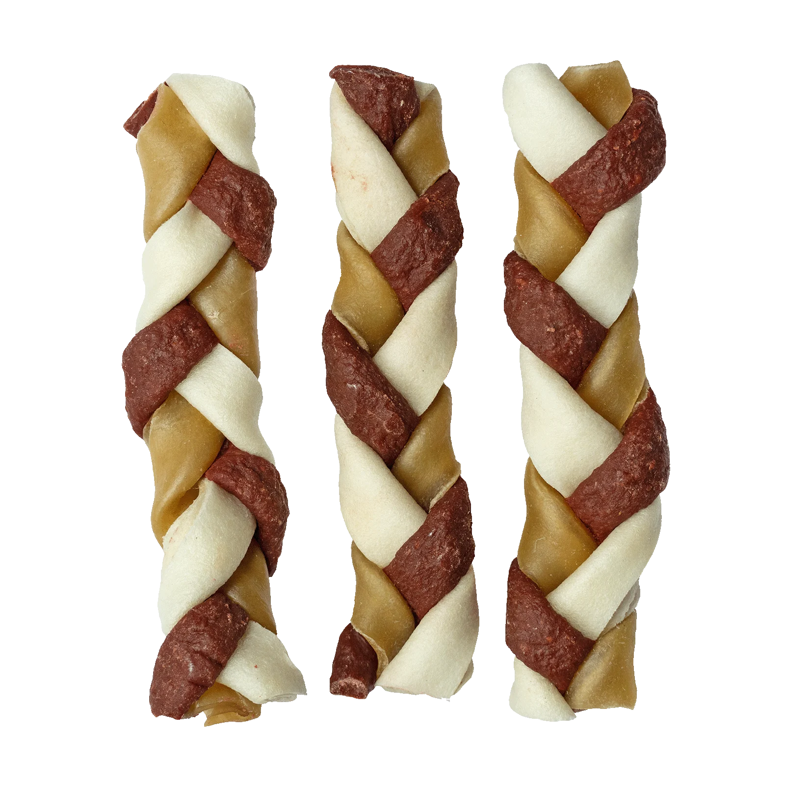 Žvýkací pamlsky, pletené, 12 cm, 3 kusy – Braaaf Twister Braids - Obrázek 2