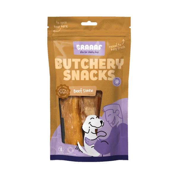 Hovězí šlacha pro psy, 150 g – Braaaf Butchery Snacks