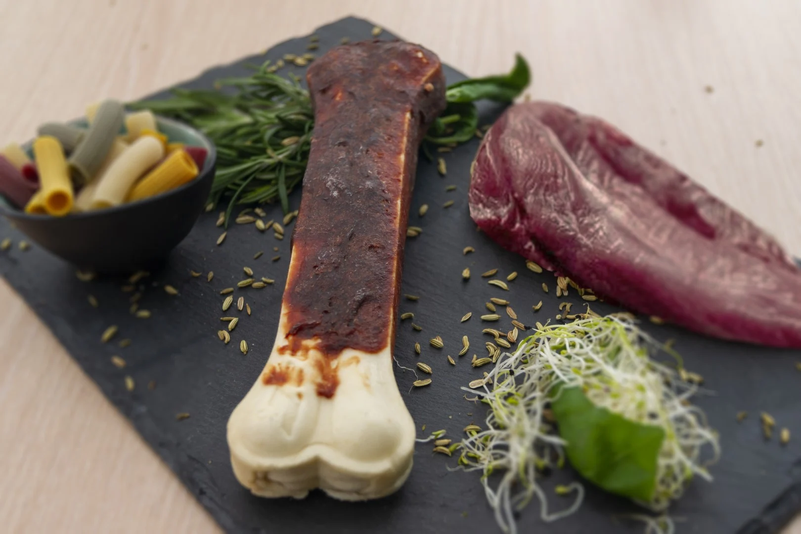 Lisovaná žvýkací kost s kachním masem, 20 cm – Braaaf Rawhide Pressed Bone - Obrázek 4