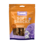 Měkké pamlsky pro psy s hovězím a rybí příchutí, bez obilovin, 85 g – Braaaf Soft Snack Slices