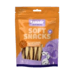 Pamlsek pro psy ve tvaru krouceného sendviče s kuřetem a rybou, bez obilovin, 85 g – Braaaf Soft Snack kroucený sendvič
