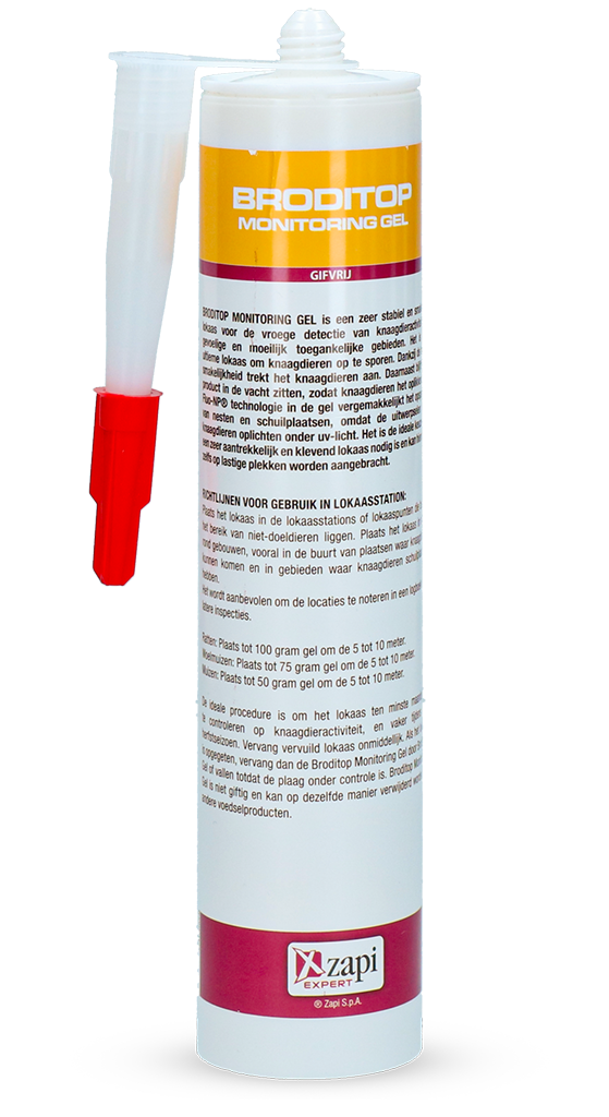 Lokgel voor Monitoring van Muizen en Ratten, 300 ml – Broditop Monitoring Gel Gelová návnada pro monitoring myší a potkanů, 300 ml – Broditop Monitoring Gel