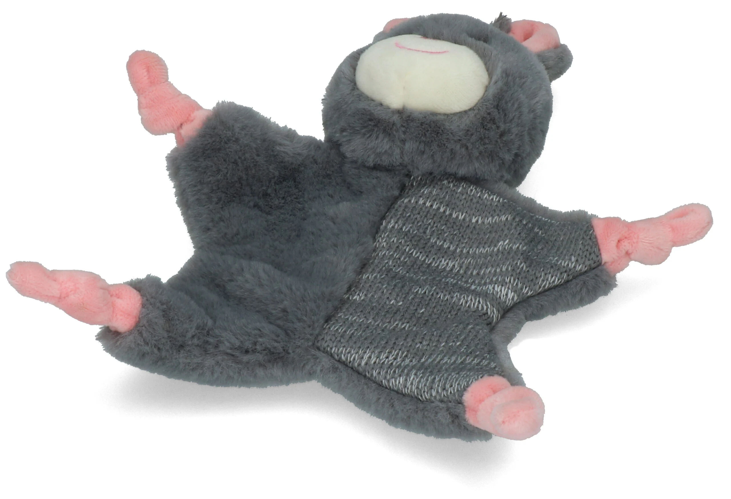 Plyšový králíček pro psy s pískátkem – Bunny Puppy Crunchy Knot - Obrázek 4