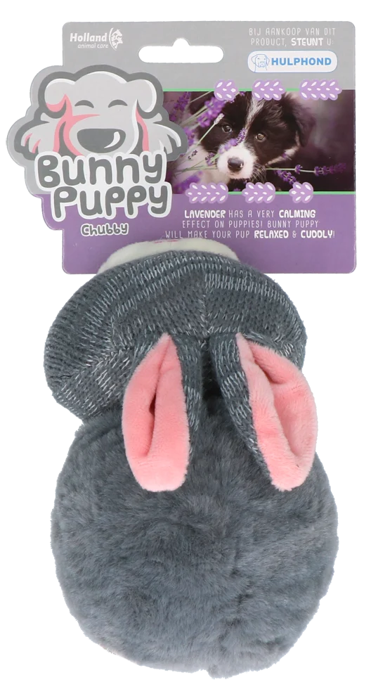 Plyšový králíček pro psy s pískátkem – Bunny Puppy Chubby - Obrázek 1