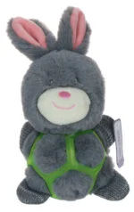 Plyšový zajíc pro psy s pískátkem – Bunny Puppy Strappy - Obrázek 4