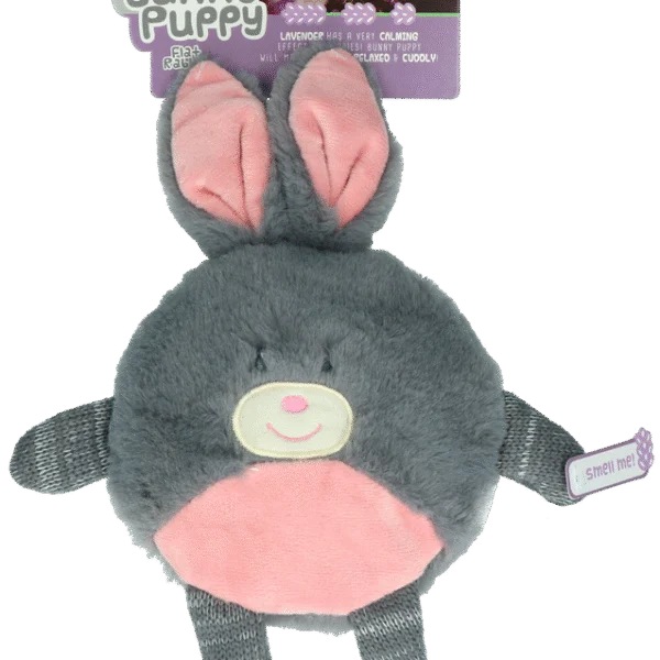 Plyšový zajíc pro psy s pískátkem – Bunny Puppy Flat Rabbit