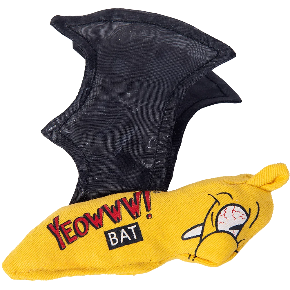 Netopýr na hraní pro kočky s šantou kočičí a šustivými křídly – Yeowww! Cat Bat - Obrázek 3