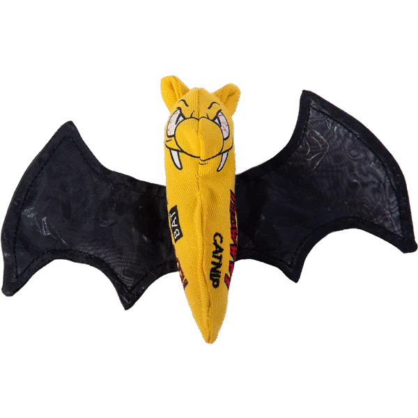 Netopýr na hraní pro kočky s šantou kočičí a šustivými křídly – Yeowww! Cat Bat