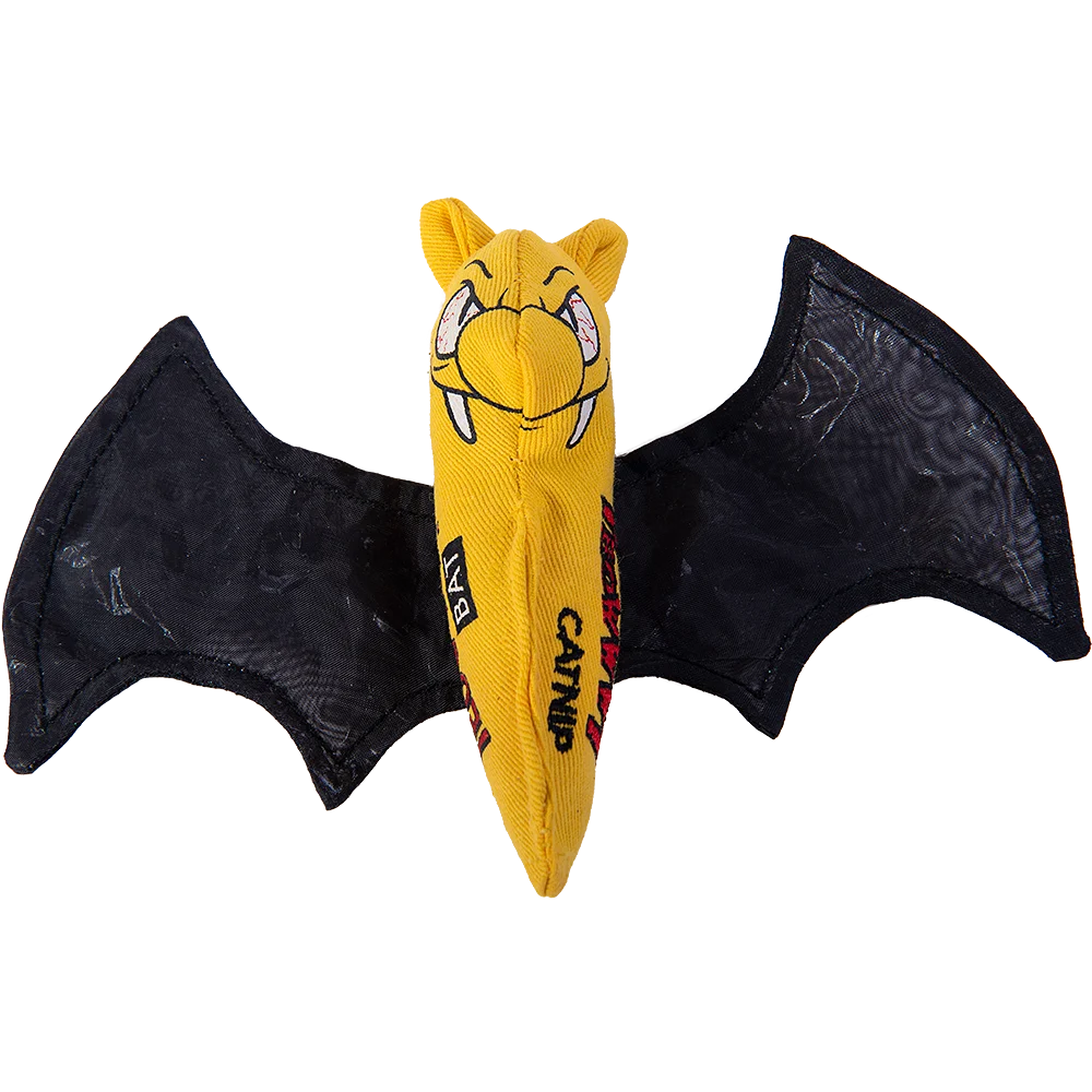 Bat_KMK_8883_1000px.png Netopýr na hraní pro kočky s šantou kočičí a šustivými křídly – Yeowww! Cat Bat - Obrázek 1