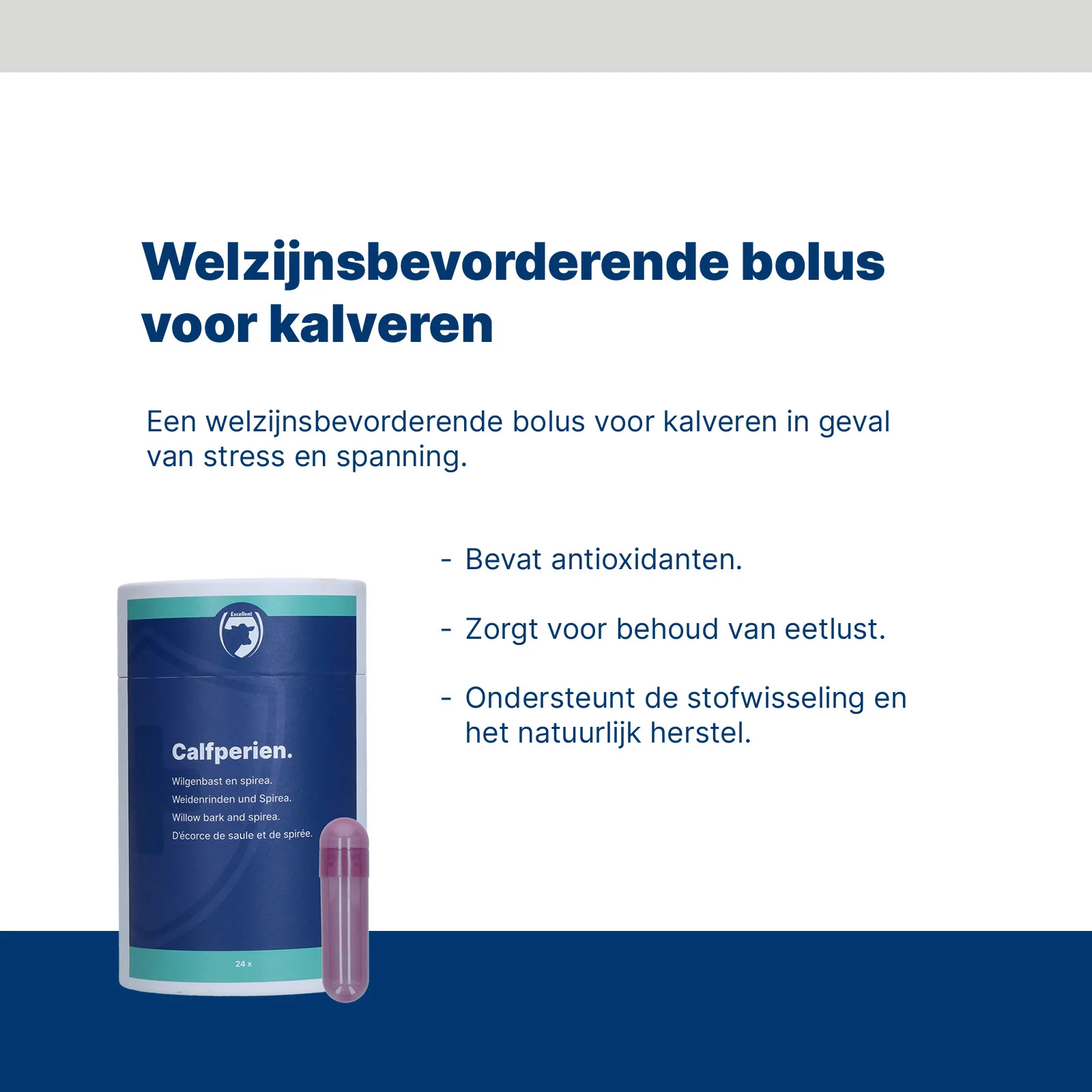 Bolus pro telata s antioxidanty, 24 x 7 g – Excellent Calfperien - Obrázek 2